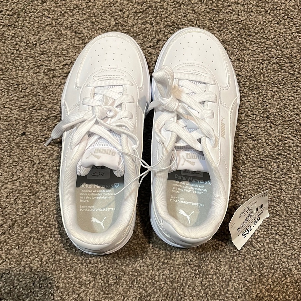 White Puma Caven Youth Shoes - Children’s Shoes Size 2C